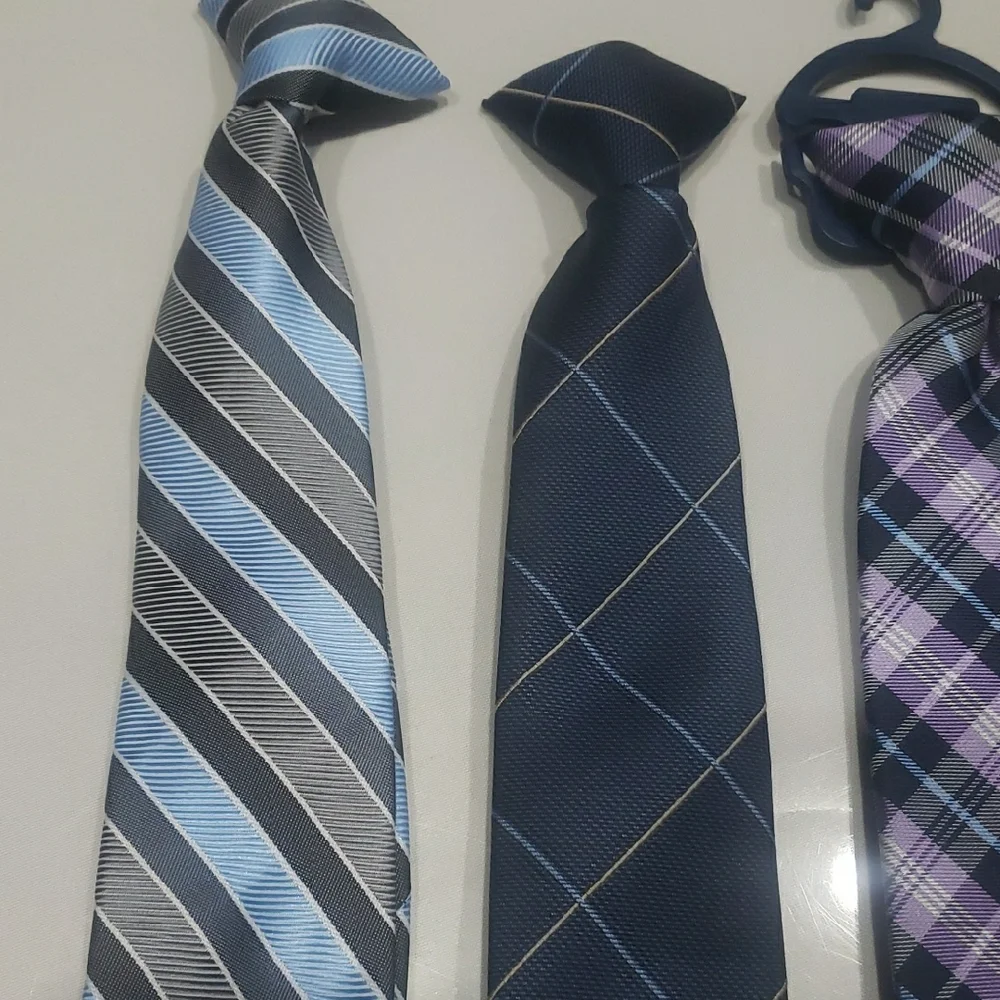 Elegant Kid's Tie Set - Blue, Navy, Purple, Yellow